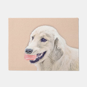Golden Retriever met Tennis Ball-schilderkunst Deurmat