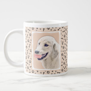 Golden Retriever met Tennis Ball-schilderkunst Grote Koffiekop