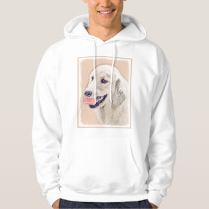 Golden Retriever met Tennis Ball-schilderkunst Hoodie