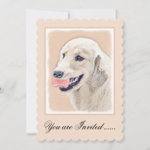 Golden Retriever met Tennis Ball-schilderkunst Kaart