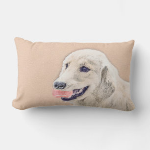 Golden Retriever met Tennis Ball-schilderkunst Kussen
