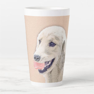 Golden Retriever met Tennis Ball-schilderkunst Latte Mok