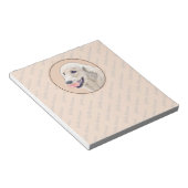 Golden Retriever met Tennis Ball-schilderkunst Notitieblok (Schuin)