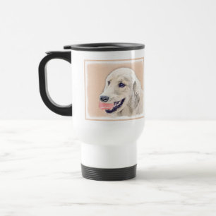 Golden Retriever met Tennis Ball-schilderkunst Reisbeker