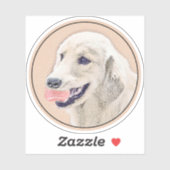 Golden Retriever met Tennis Ball-schilderkunst Sticker (Vel)