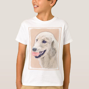 Golden Retriever met Tennis Ball-schilderkunst T-shirt