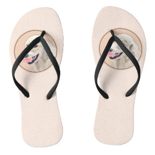 Golden Retriever met Tennis Ball-schilderkunst Teenslippers