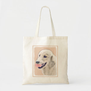 Golden Retriever met Tennis Ball-schilderkunst Tote Bag
