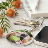 Golden Retriever met Tennis Ball Sleutelhanger (Voorkant Rechts)