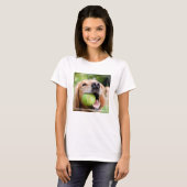Golden Retriever met Tennis Ball T-shirt (Voorkant volledig)