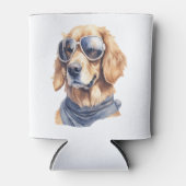 Golden Retriever met zonnebril Blikjeskoeler (Voorkant)