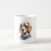 Golden Retriever met zonnebril Koffiemok (Center)