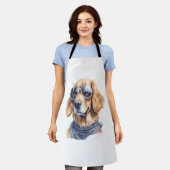 Golden Retriever met zonnebril Schort (Gedragen)