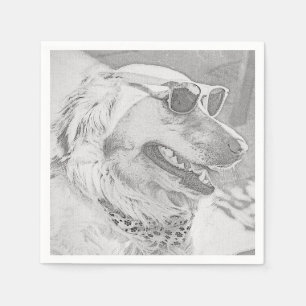 Golden Retriever met zonnebril Servet