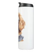 Golden Retriever met zonnebril Thermosbeker (Geroteerd rechts)