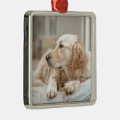 Golden Retriever Metalen Ornament (Rechts)