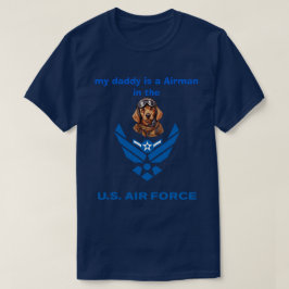Golden Retriever Mijn Airman Papa T-shirt