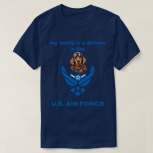Golden Retriever Mijn Airman Papa T-shirt