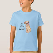 Golden Retriever Mijn beste vriend - aangepaste na T-shirt (Voorkant)