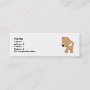 Golden Retriever Mini Visitekaartje