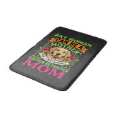 Golden Retriever Moeder Bloemige Hond Liefhebber Badmat (Gekanteld)