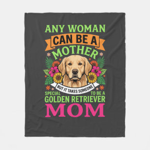 Golden Retriever Moeder Bloemige Hond Liefhebber Fleece Deken