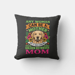 Golden Retriever Moeder Bloemige Hond Liefhebber Kussen