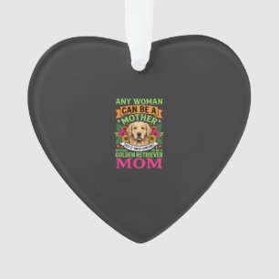 Golden Retriever Moeder Bloemige Hond Liefhebber Ornament