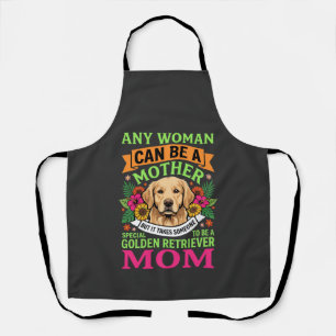 Golden Retriever Moeder Bloemige Hond Liefhebber Schort