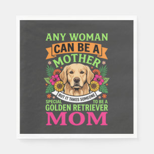 Golden Retriever Moeder Bloemige Hond Liefhebber Servet