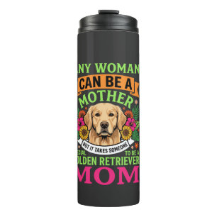 Golden Retriever Moeder Bloemige Hond Liefhebber Thermosbeker