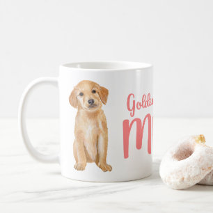 Golden Retriever Moeder Cadeau Waterverf Puppy Hon Koffiemok