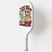 Golden Retriever Moeder Cartoon Pickleball Paddle (Links)