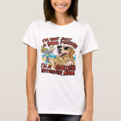 Golden Retriever Moeder Cartoon T-shirt (Voorkant)