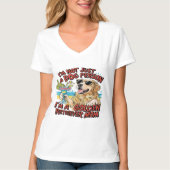 Golden Retriever Moeder Cartoon T-shirt (Voorkant)