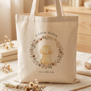 Golden Retriever Moeder Elegante Waterverf Hondenl Tote Bag