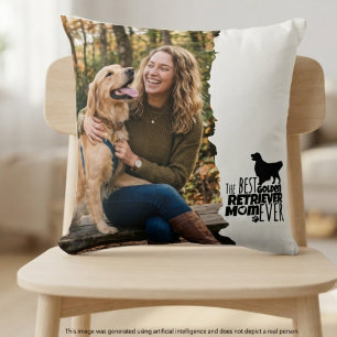 Golden Retriever-moeder foto huisdecoratie Kussen