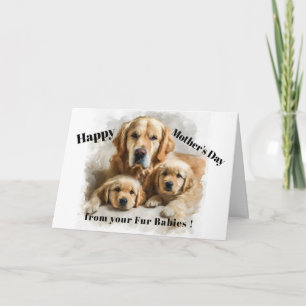 Golden Retriever Moeder Gelukkige Moederdag Schatt Kaart