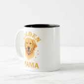 Golden Retriever Moeder hondenliefhebber huisdier  Tweekleurige Koffiemok (Voorkant links)