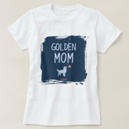 Golden Retriever moeder shirt met aangepaste naam