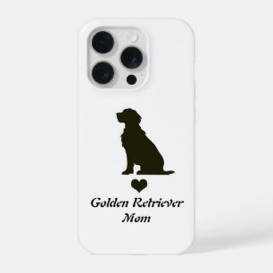 Golden Retriever Moeder Silhouette Hart T-Shirt Ho iPhone 15 Pro Case