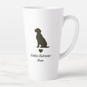 Golden Retriever Moeder Silhouette Hart T-Shirt Ho Latte Mok