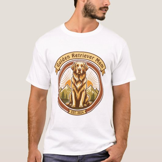 Golden Retriever Moeder T-shirt (Voorkant)
