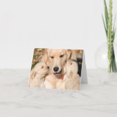 Golden Retriever Moederdag Note Kaart (Voorkant)