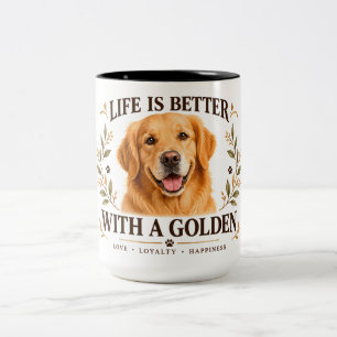 Golden Retriever Mok – Het Leven Is Beter Met een