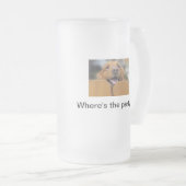 Golden Retriever Mok van glas, Partij (Voorkant rechts)