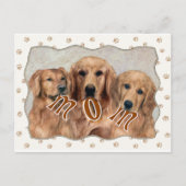 Golden Retriever MOM Cadeaus Briefkaart (Voorkant)