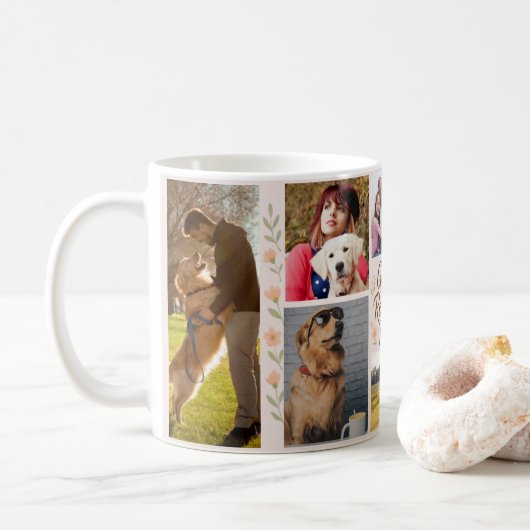 Golden Retriever Mom Gepersonaliseerde Mok - Custo (Met donut)