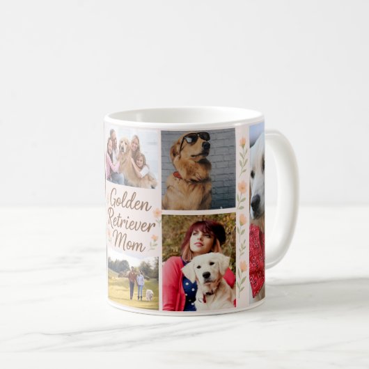 Golden Retriever Mom Gepersonaliseerde Mok - Custo (Voorkant rechts)