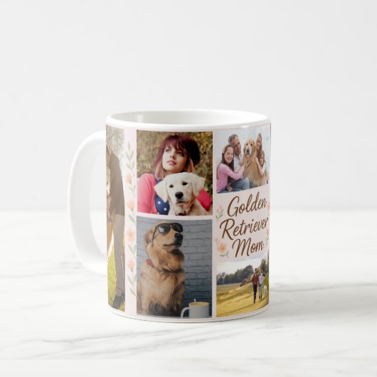 Golden Retriever Mom Gepersonaliseerde Mok - Custo (Voorkant links)